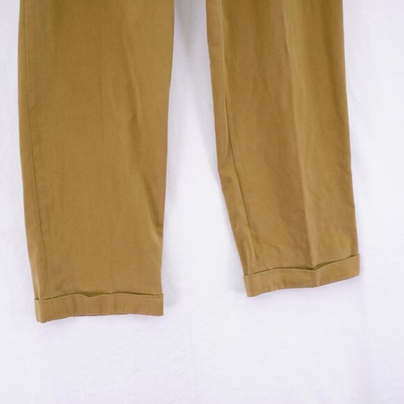 Brooks Brothers Country Club Light Brown Cotton Chino Pants 34 / 31 Mid Rise Ple - Picture 2 of 7